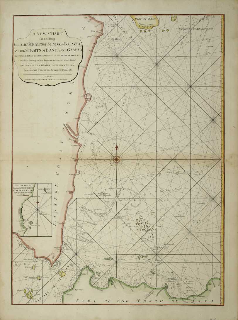 A New Chart for Sailing Between the Straits of Sunda or Batavia and the ...