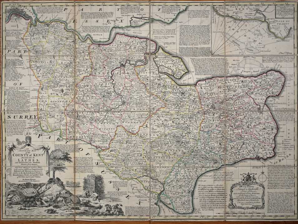 An Accurate Map of the County of Kent Divided into it's Lathes ...