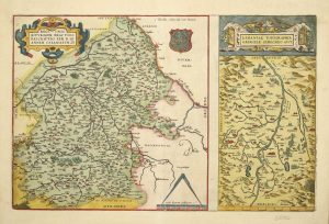 Regionis Biturigum Exactiss: Descriptio per D. Ioannem Calamaeum [on sheet with] Limaniae Topographia Gabriele Symeoneo Auct.