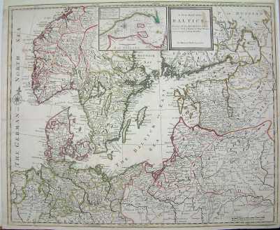 A New Map of the Baltick &c. Shewing All the Dominions About it, with ...