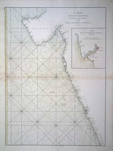 Carte de la Cote de Guzerat, du Golfe de Cambaye et des Cotes de Concan ...