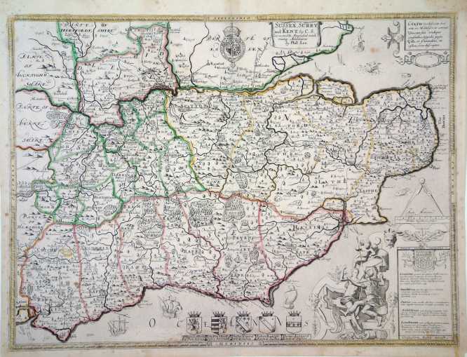 Rare maps of Sussex