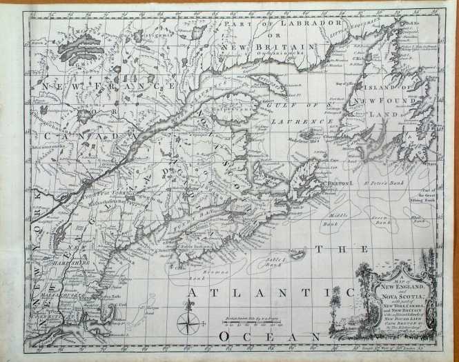 A Map of New England, and Nova Scotia; with Part of New York, Canada ...