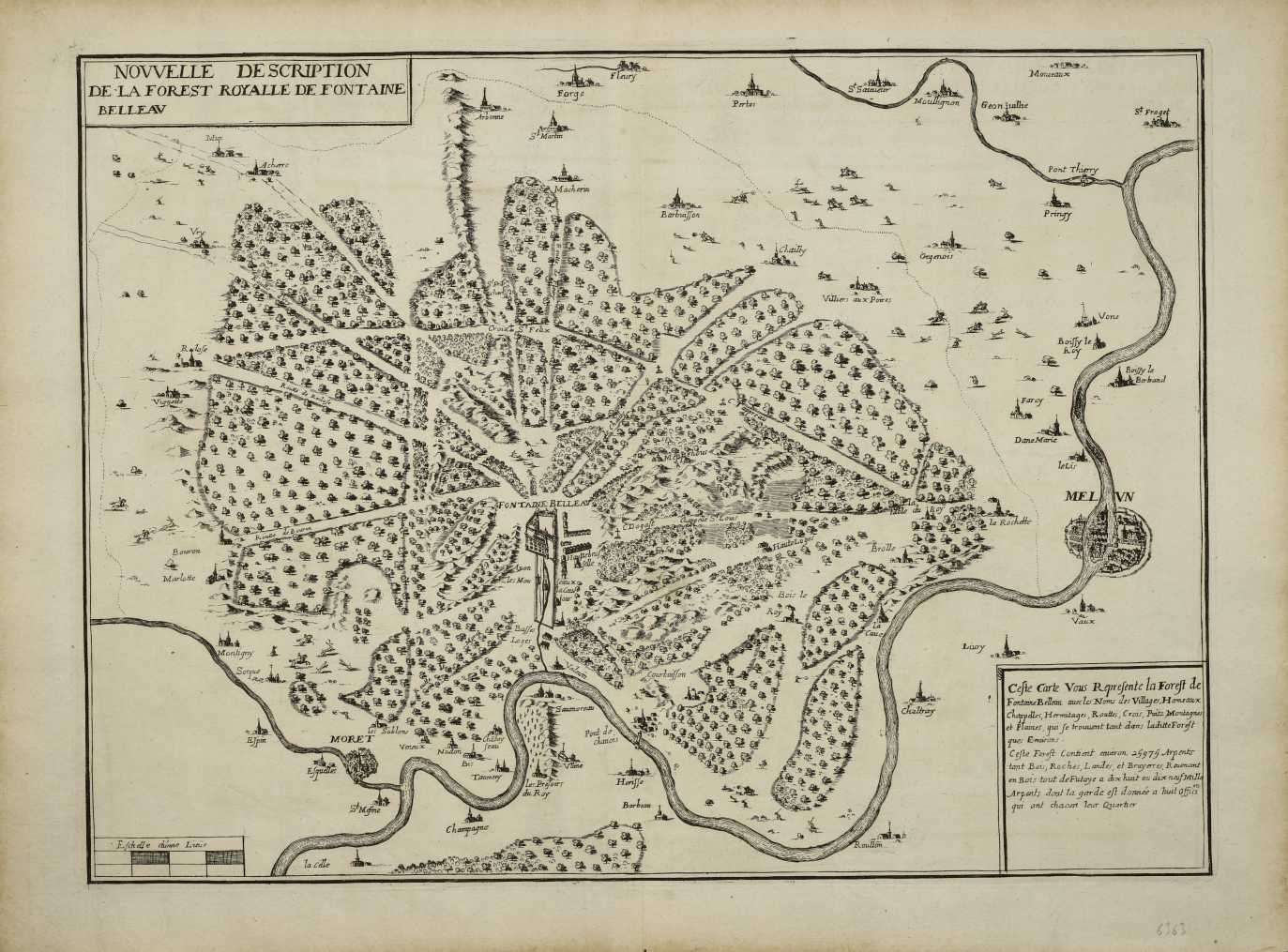 Nouvelle Description de la Forest Royale de Fontaine Belleau