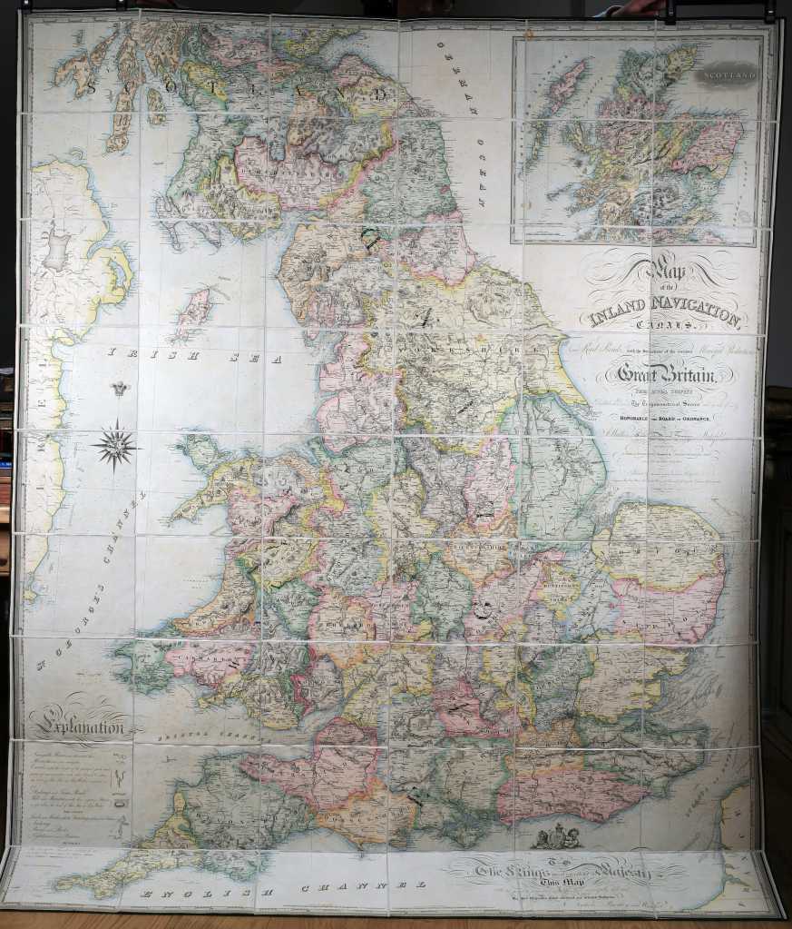 Map of the Inland Navigation, Canals, and Rail Roads with the ...