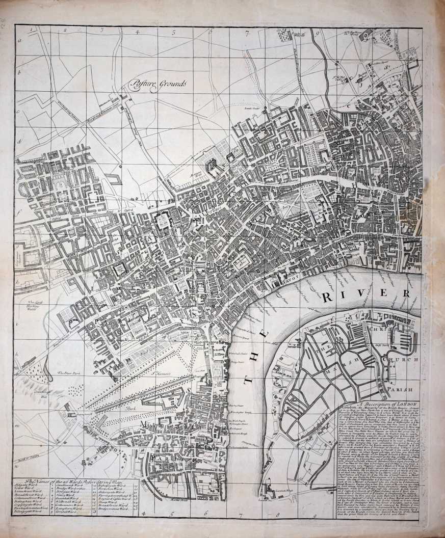 (A New and Exact Plan of the Cities of London & Westminster and the ...