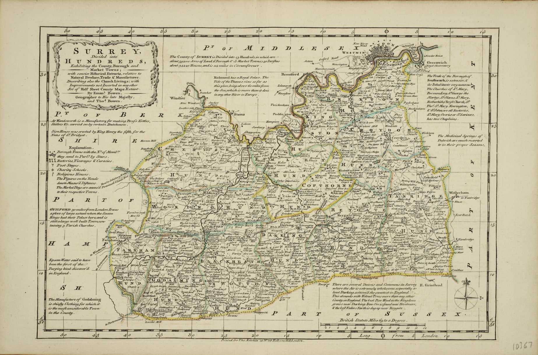 Surrey, Divided into Hundreds