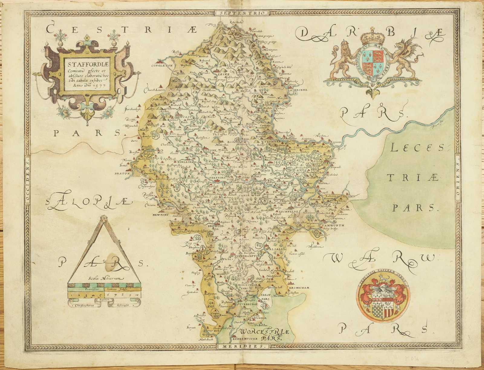 Rare Maps Of Staffordshire   10458 