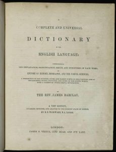 A Complete and Universal Dictionary of the English Language