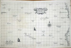 Carta Particolare del Mare di Ethiopia con l'Isola di S. Elena e Parte della Costa ...