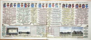 Carte Genealogique de la Maison de Valois et des Principales branches quelle a Formees Ilustree de leurs Artmes et de leurs Alliances avec des Remarques pour servir a l'Eclaircissement de l'Histoire