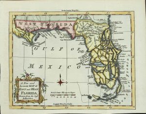 A New and Accurate Map of East and West Florida, Drawn from the Best Authorities