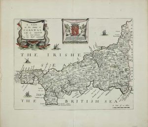 A Mapp of the county of Cornwal with its hundreds