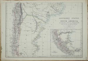 Southern States of South America. La Plata, Chili, Paraguay, Uruguay & Patagonia