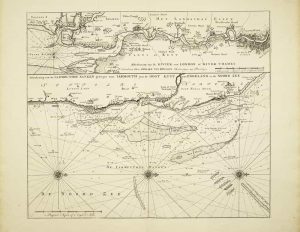 Afteekening van de Rivier van London .../ Afteekening van de Yarmouthse Banken geleegen voor Yarmouth …